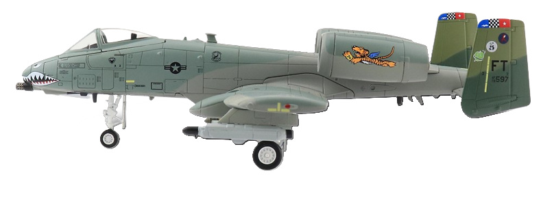 A-10C Thunderbolt II 78-0597, 75th FS “Tiger Sharks”, 23rd Wing, Moody AFB, 2017, 1:72, Hobby Master 