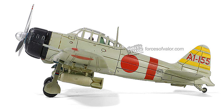 A6M2 Zero-Sen/Zeke, IJNAS Akagi Hikotai, Pearl Harbor, December 7th 1941, 1:72, Forces of Valor 