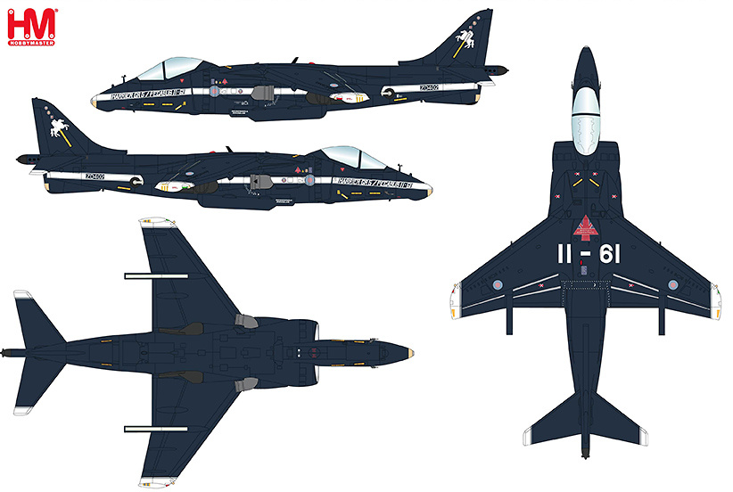 AV-8B Harrier II Plus BuNo 165006, VMA-513 NAF, El Centro, California, November 2010, 1:72, Hobby Master 