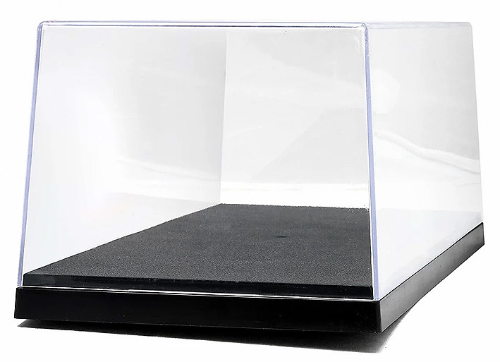 Acrylic Display Case & Plastic Base 1:72 tanks and 1:43 cars, Greenlight 