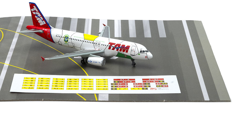 Airbus A320, TAM Linhas Aéreas with Runway, 1:400, Dragon Wings 