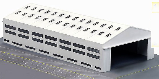 Airport Hangar Section w/Northwest 377, 1:400, Dragon Wings 