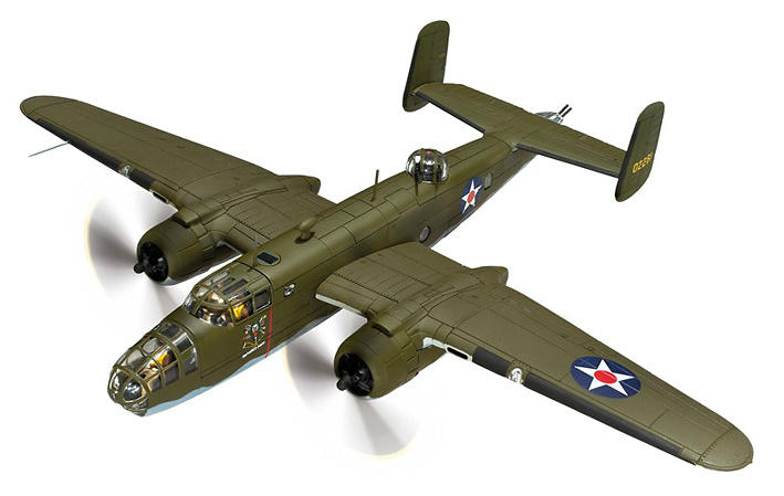 B-25B Mitchell 40-2261, 'The Ruptured Duck’, Doolittle Raid, 1942, 1:72, Corgi 