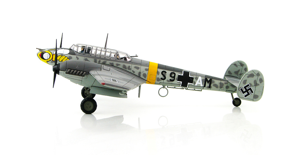 BF 110E S9+AM, 4. Staffel, ZG 1, Winter 1941/42, 1:72, Hobby Master 