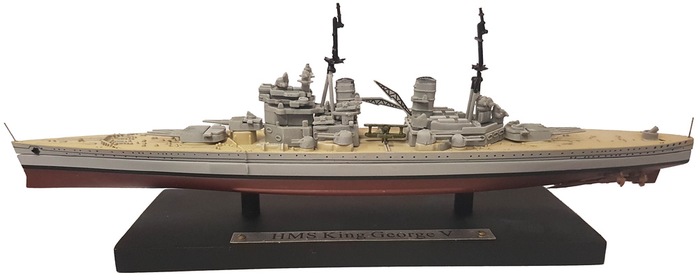 Battleship HMS King George V, Royal British Navy, 1911, 1:1250, Atlas 