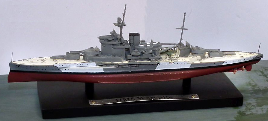 Battleship HMS Warspite, Royal Navy, 1915-1945, 1: 1250, Atlas 