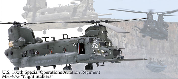 Boeing MH-47G Chinook, US Army, 160th SOAR 'Night Stalkers', 2014, 1:72, Forces of Valor 