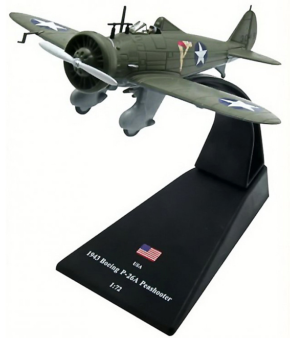 Boeing P-26A Peashooter, EEUU, 1943, 1:72, Amercom 