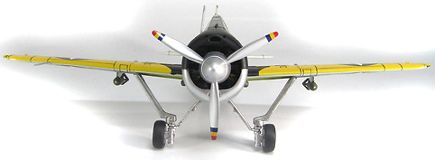 Brewster F2A-2 Buffalo, USN VF-3, 3-F-11, USS Saratoga, 1:48, Hobby Master 