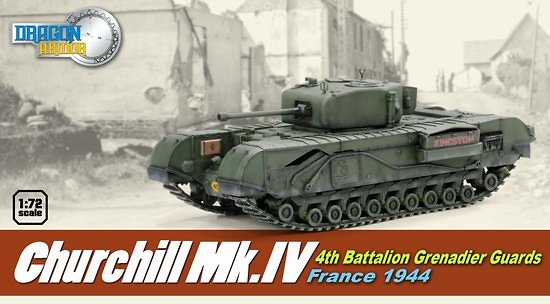 Churchill Mk.IV, 4th Battalion Grenadier Guards, France, 1944, 1:72, Dragon Armor 