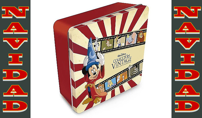 Collection of 10 classic Disney characters plus 10 books and metal box 