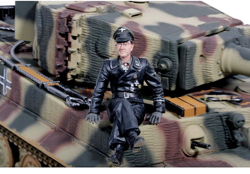 Commander Michael Wittmann sitting, WWII, 1:18, Forces of Valor 