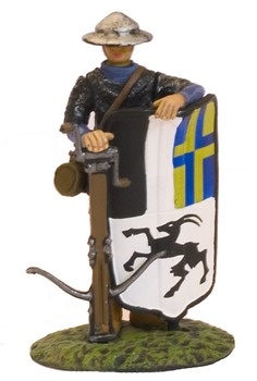 Crossbowman with shield, 1:32, Altaya 