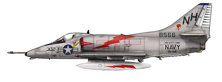 Douglas A-4C Skyhawk 148566, VA-144 