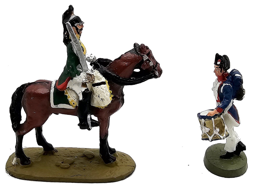 Drummer and Soldier on Horseback, Battle of Austerlitz, 1:60, Del Prado DAU049 