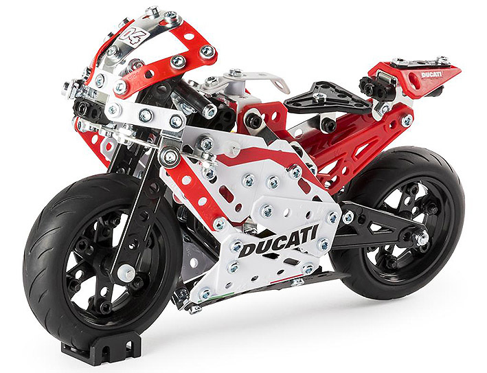 Ducati Monster 1200s Desmosedici with suspension, Meccano 