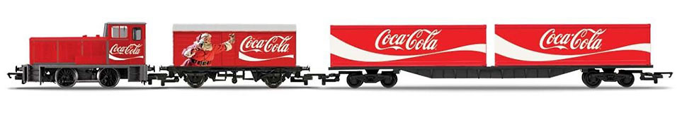 Electric Christmas Coca-Cola Train Set, Hornby 