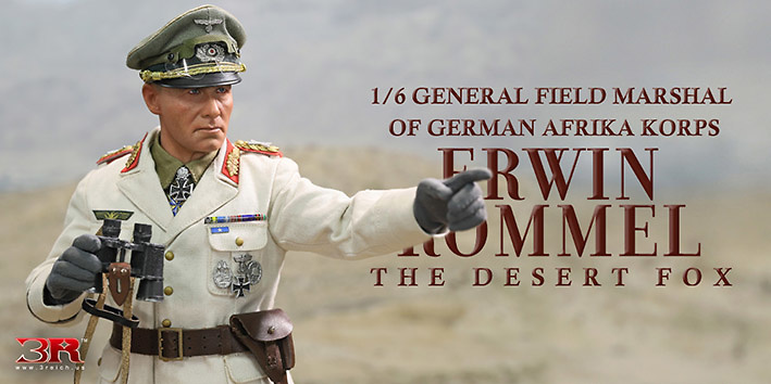 Erwin Rommel-Desert Fox General Field Marshal of German Afrika Korps, 1:6, 3R 