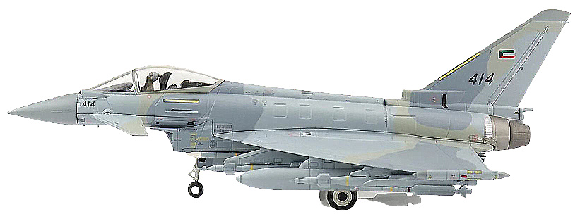 Eurofighter Typhoon, Kuwait Air Force, 414, Kuwait, 1:72, Hobby Master 