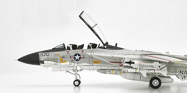 F-14A Tomcat U.S.Navy VF-41 Black Aces AJ100, 1978, USS Nimitz, 1:72, Century Wings 