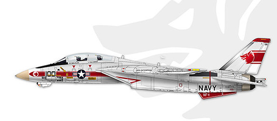 F-14A Tomcat VF-1 “Wolf pack” NK100, Operation Frequent Wind, BuNo 158979, 1:72, Calibre Wings 