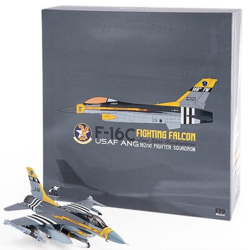 F-16C Fighting Falcon USAF Texas ANG. 182th FS, 70th Anniversary Edition, 2017, 1:72, JC Wings 