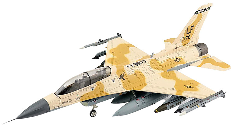 F-16D Fighting Falcon, USAF, 310th FS, June 2022, 1:72, Hobby Master 