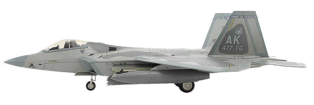 F-22A Raptor, USAF, Spirit of Tuskegee, Elmendorf AB, 2013, 1:72, Hobby Master 