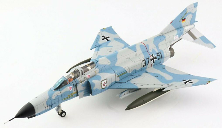 F-4E Phantom II, Luftwaffe JG 71 Richthofen, 37+51 Wolkenmaus, Wittmund AB, Germany, 1976, 1:72, Hobby Master 