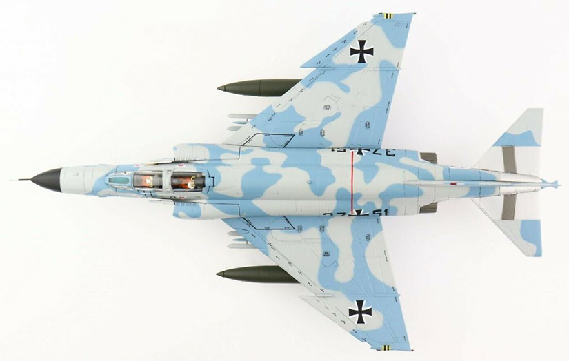 F-4E Phantom II, Luftwaffe JG 71 Richthofen, 37+51 Wolkenmaus, Wittmund AB, Germany, 1976, 1:72, Hobby Master 