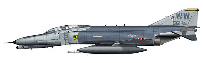 F-4G Phantom II, Wild Weasels, 69-7561, George AFB, CA, 1992, 1:72, Hobby Master 