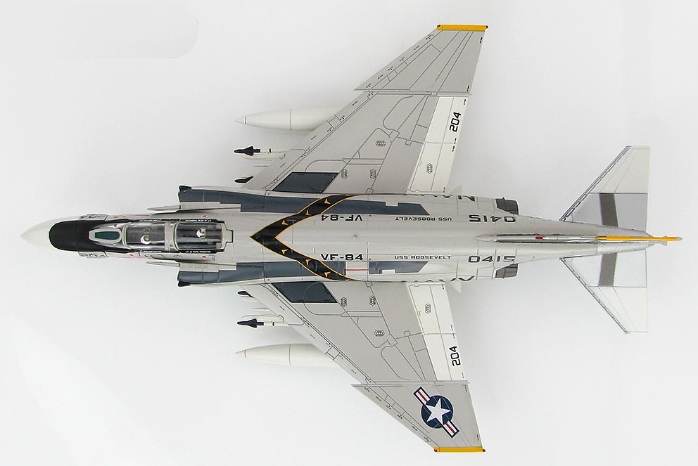 F-4N Phantom II 150415, VF-84, USS Roosevelt, over Mt. Etna, 1975, 1:72, Hobby Master 