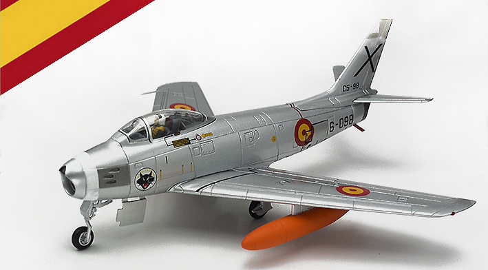 F-86A-30-NA Sabre Nº C.5-98, Ala 12, Torrejón de Ardoz, Ejército del Aire, 1:72, Hobby Master 