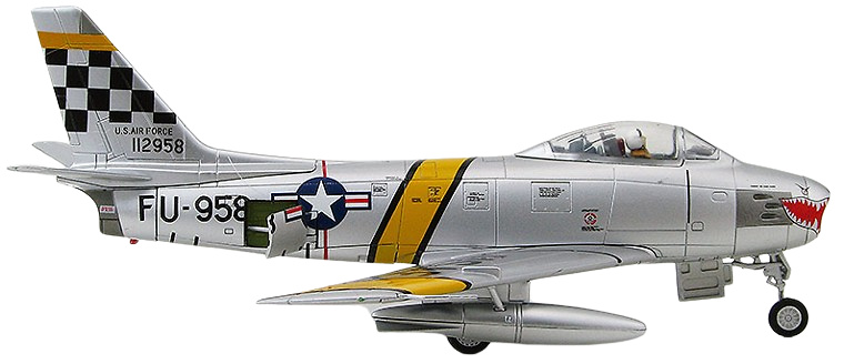 F-86F Sabre 51-12958, Capt. Harold E. Fischer, 39th FIS/1st FW, Corea 1953, 1:72, Hobby Master 
