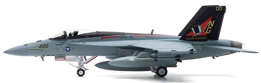 F/A-18E Super Hornet, VFA-14 Tophatters, USS John C. Stennis, Squadron 100th Anniversary, 2019, 1:72, JC Wings 