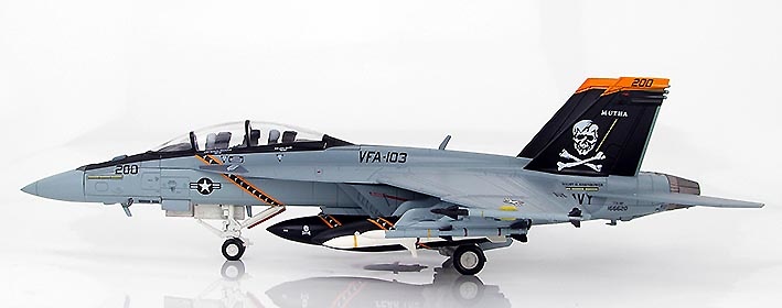 F/A-18F Super Hornet 166620, VFA-103 Jolly Rogers, USS Eisenhower, 2012, 1:72, Hobby Master 