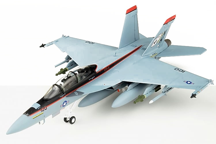 F/A-18F Super Hornet VFA-41 Black Aces, USS Nimitz CVN-68, 2008, 1:72, JC Wings 