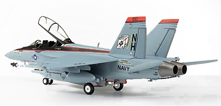 F/A-18F Super Hornet VFA-41 Black Aces, USS Nimitz CVN-68, 2008, 1:72, JC Wings 