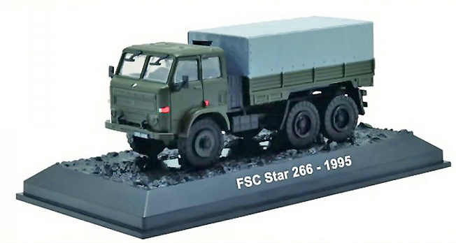 FSC Star 266 6x6 Supply Lorry Truck, Polish Army, 1995, 1:72, Amercom 