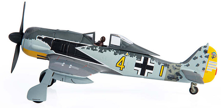 FW190A-4 Luftwaffe Major Siegfried Schnell, JG2, France, 1943, 1:72, JC Wings 