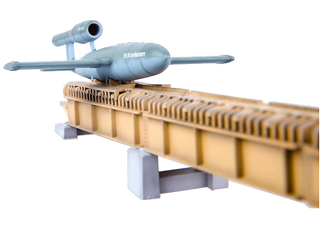 Fieseler V-1 Doodlebug missile with launching ramp, 1944, Germany, 1:72, Modelcollect 