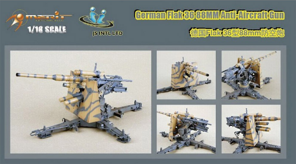 Flak 36, 88mm, 1:18, Merit 