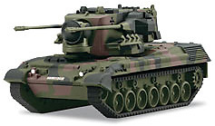 Flak Gepard tank, with radar and weaponry, Germany, 1:87, Märklin 