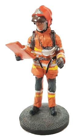 Flashover trainer firefighter (generalized combustion), France, 2011, 1:30, Del Prado 