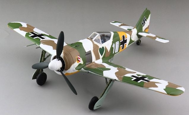 Focke-Wulf Fw 190A, Luftwaffe 1./JG 54, White 10, Walter Nowotny, Staraya, Russia, March, 1:48, 1943, Hobby Master 