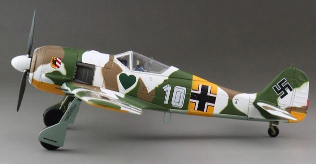 Focke-Wulf Fw 190A, Luftwaffe 1./JG 54, White 10, Walter Nowotny, Staraya, Russia, March, 1:48, 1943, Hobby Master 