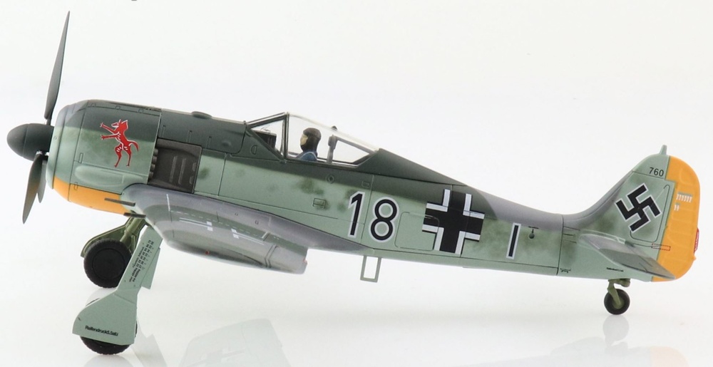 Focke-Wulf Fw 190A Luftwaffe 8./JG 2, Black 18, Rudolf Eisele, January, 1943, 1:48, Hobby Master 