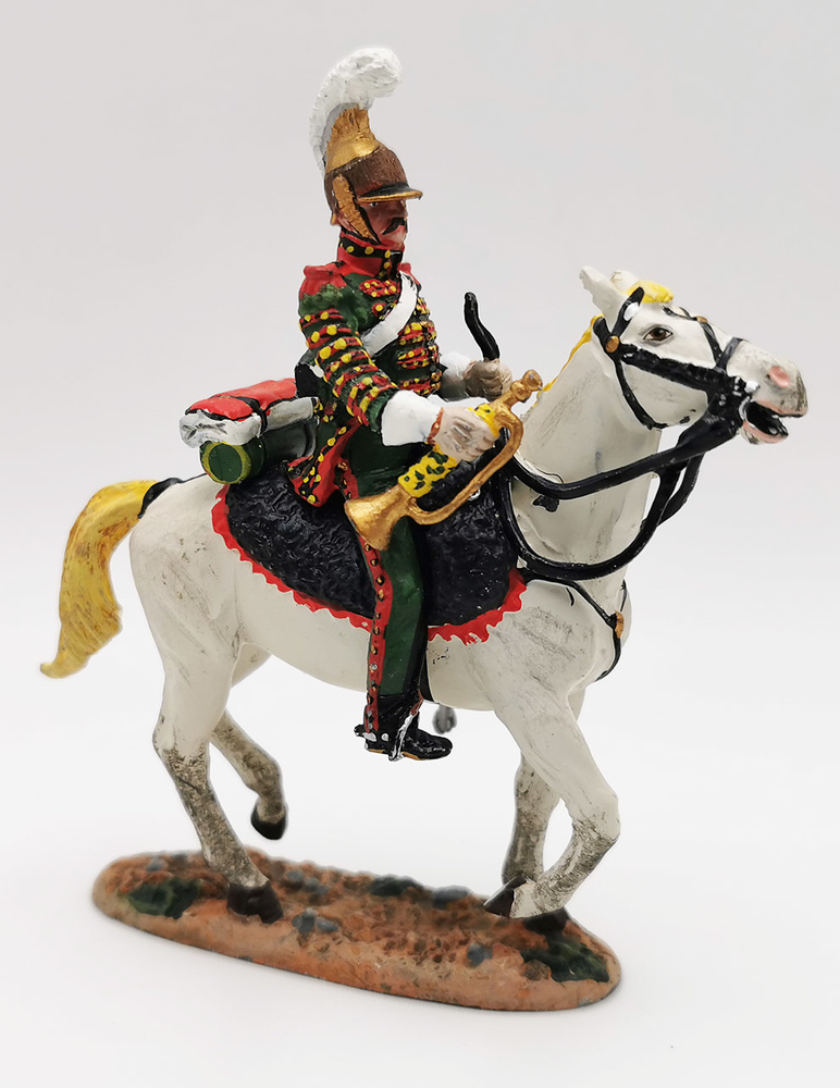 French soldier on horseback lancer regiment, 1812, 1:30, Del Prado 