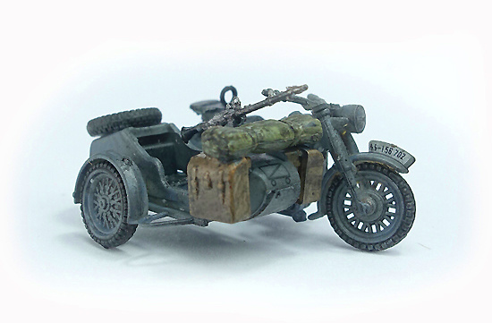 German BMW R75, 3th SS Tank Division, WWII combo Diorama, 1:72, PMA 