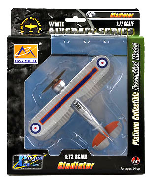 Gladiator Mk.I, 72 Sqn , RAF K6130, 1:72, Easy Model 